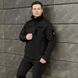Куртка Pobedov Shadow Softshell з липучками + Подарунок Шеврон чорна розмір S pobOWku2777babls-S фото 7