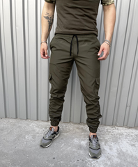 Чоловічі штани Intruder Terra з 4-ма кишенями / Щільні Брюки з манжетами хакі розмір S 1965676351bls-S фото