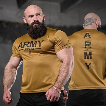 Потовідвідна футболка Bayraktar з принтом Army койот розмір M buy85827bls-M фото