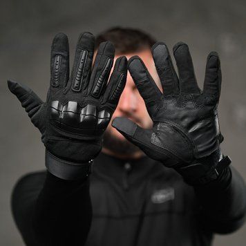 Тактичні рукавиці Full Finger утеплені хутром чорні розмір 3XL buy97471bls-3XL фото