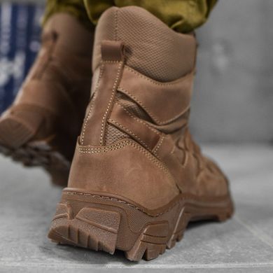 Чоловічі нубукові черевики з вставками Cordura / Зимові берці TM Undolini "Crazy" Air-Tex койот розмір 40 buy86222bls-40 фото