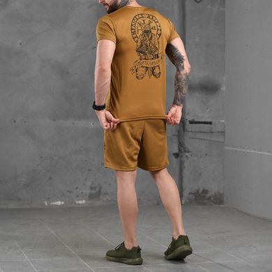 Летний комплект Руны Coolmax футболка + шорты с принтом рун койот размер M buy87437bls-M фото