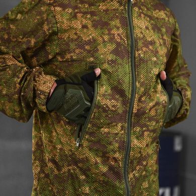 Маскировочный Костюм Куртка с капюшоном + Брюки из антимоскитной сетки камуфляж размер M-L 15972bls-M-L фото