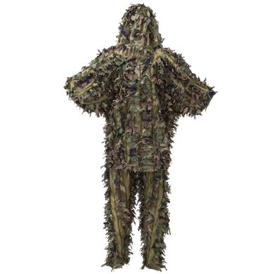 Маскувальний костюм Helikon-Tex Leaf Ghillie Set Camouflage Suit Woodland куртка + штани мультикам розмір універсальний str30985bls фото