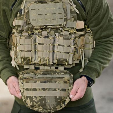 Плитоноска Zero Cordura с подсумками системой быстрого сброса пиксель buy94628bls фото