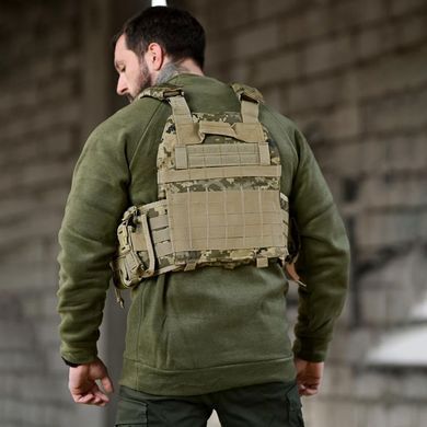 Плитоноска Zero Cordura с подсумками системой быстрого сброса пиксель buy94628bls фото