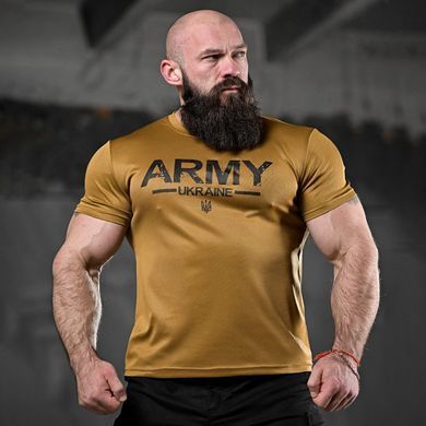 Потовідвідна футболка Bayraktar з принтом Army койот розмір M buy85827bls-M фото