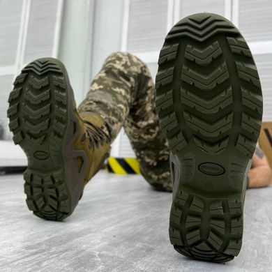 Кожаные мужские Ботинки Vaneda с мембраной и системой поглощения нагрузок / Легкие Берцы олива размер 40 15721bls-40 фото