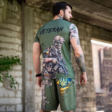 Тактичний комплект Sabotage Triod Футболка + Шорти зелений розмір 4XL buy92744bls-4XL фото