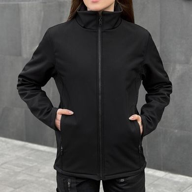 Женская Форма "Pobedov" Куртка на микрофлисе + Брюки - Карго / Демисезонный Костюм черный размер S pob875+760pxbls-S фото