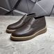 Шкіряні лофери U.Spirit Lux на хутрі коричневі розмір 42 1626/3 LUX brown-fl хутроbls-42 фото 1