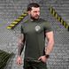 Потоотводная футболка с принтом Warrior олива размер XL buy92392bls-XL фото 4