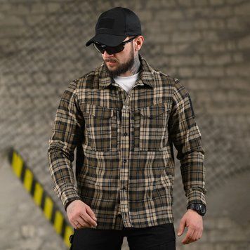 Фланелева сорочка 7.62 Tactical Fix на ґудзиках картата коричнева розмір S buy96036bls-S фото