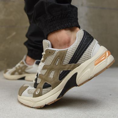 Кожаные кроссовки Asics Gel-1130 с текстильными вставками бежевые размер 41 buy88652bls-41 фото