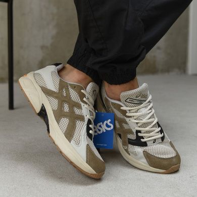 Кожаные кроссовки Asics Gel-1130 с текстильными вставками бежевые размер 41 buy88652bls-41 фото