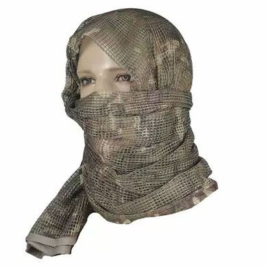 Многофункциональный камуфляжный шарф - сетка M-TAC размер 250 х 200 см sd3210bls фото