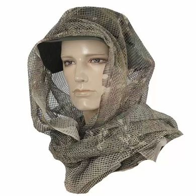 Многофункциональный камуфляжный шарф - сетка M-TAC размер 250 х 200 см sd3210bls фото