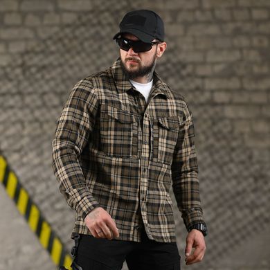 Фланелева сорочка 7.62 Tactical Fix на ґудзиках картата коричнева розмір S buy96036bls-S фото