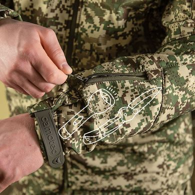 Тактична куртка Camotec Phantom System Softshell з вентиляційними зонами хижак розмір S cmt8476bls-S фото
