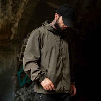 Вітрівка&nbsp;Born of War з принтом Veteran олива розмір S buy97065bls-S фото