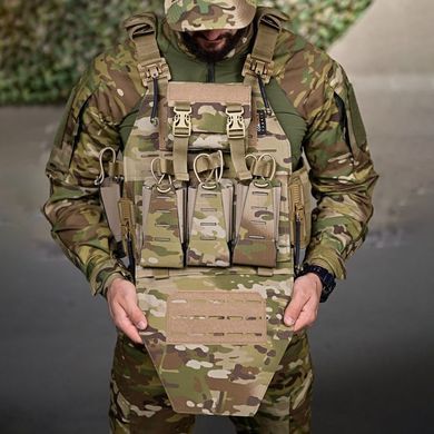 Плитоноска Sogun Gen 2 у зборі з підсумками та системою швидкого скидання мультикам One Size buy93277bls фото
