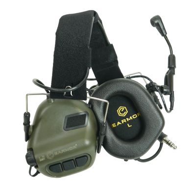 Активні навушники Earmor M32X MOD4 з адаптерами для шоломів Fast олива kib7080bls фото