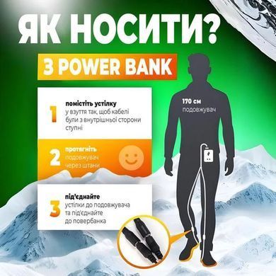 Електричні устілки з підігрівом від USB-порту чорні One Size buy13624bls фото