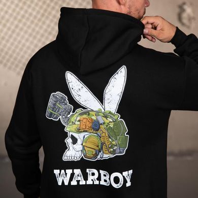 Худі Genesis на флісі з принтом Warboy чорне розмір M buy97263bls-M фото