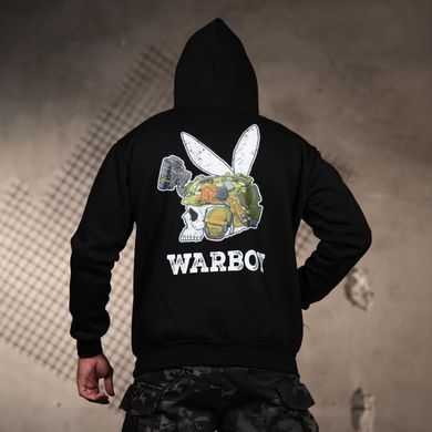 Худі Genesis на флісі з принтом Warboy чорне розмір M buy97263bls-M фото