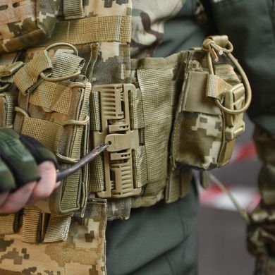 Плитоноска Cordura в сборе с подсумками и системой крепления Molle пиксель one size buy91098bls фото