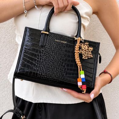 Жіноча Сумка Mia Bag Croco чорна 25.5 х 17 х 9 см buy97144bls фото