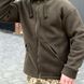 Мужская флисовая куртка с капюшоном хаки размер S for00949bls-S фото 6