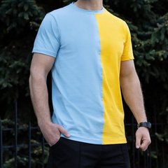 Футболка Pobedov Segmentation В2 жёлто-голубая размер S pobTSfu1289blyebls-S фото
