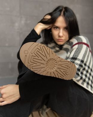 Жіночі замшеві уггі на хутрі з підошвою Eva коричневі розмір 36 buy89356bls-36 фото