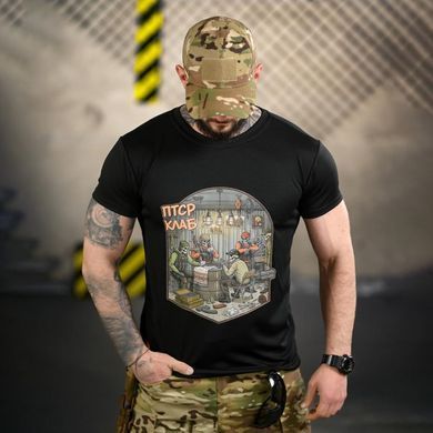 Футболка Born of War с принтом ПТСР Клаб черная размер 2XL buy96191bls-2XL фото