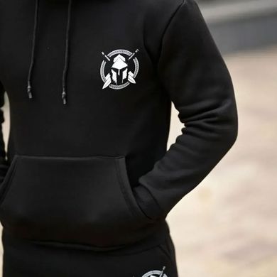 Спортивний Костюм з принтом Spartan Худі + Штани чорний розмір M buy94631bls-M фото