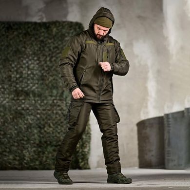 Тактическая форма Northern Куртка с капюшоном + Брюки с подтяжками олива размер M buy94834bls-M фото