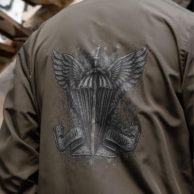 Вітрівка&nbsp;Born of War з принтом ДШВ олива розмір S buy97185bls-S фото