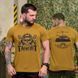 Потоотводная футболка Танкист с принтом на груди и спине койот размер S buy92830bls-S фото 1