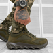 Чоловічі нубукові Кросівки Scooter із сітчастими вставками на гумові підошві олива розмір 40 16551bls-40 фото 5