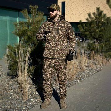 Форма R-Military Softshell Куртка з капюшоном + Штани хижак розмір S тмс02601bls-S фото