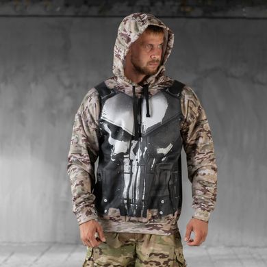 Мужское худи на флисе Punisher armor мультикам размер S buy88635bls-S фото