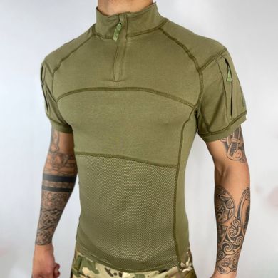 Мужской Убакс Han Wild с короткими рукавами и карманами / Прочная уставная Рубашка олива размер M md1175bls-M фото