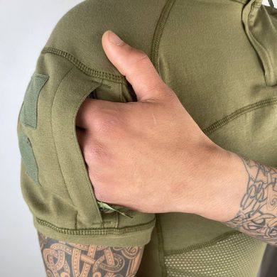Мужской Убакс Han Wild с короткими рукавами и карманами / Прочная уставная Рубашка олива размер M md1175bls-M фото
