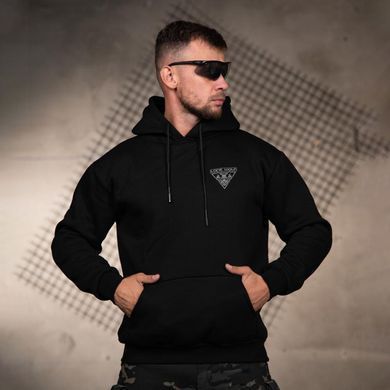 Худі Genesis на флісі з принтом Вовк чорне розмір M buy97267bls-M фото