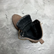 Зручні жіночі черевики із натуральної шкіри з хутряною підкладкою / Взуття у кольорі койот та нашивкою прапором розмір 36 BRC-3/3050-2 латте-36 фото 7