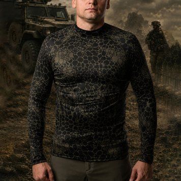 Лонгслів R-Military з принтом Cobra олива розмір S тмс04944bls-S фото