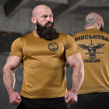 Потоотводная футболка Airborn с принтом Военная Разведка койот размер XL buy91533bls-XL фото