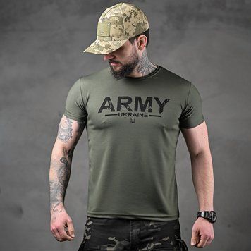 Потовідвідна футболка Bayraktar з принтом Army олива розмір M buy85828bls-M фото