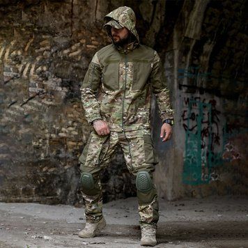 Тактическая форма Горка Oblivion Tactical Куртка + Штаны с отсеками для демпферов мультикам размер S 16550bls-S фото